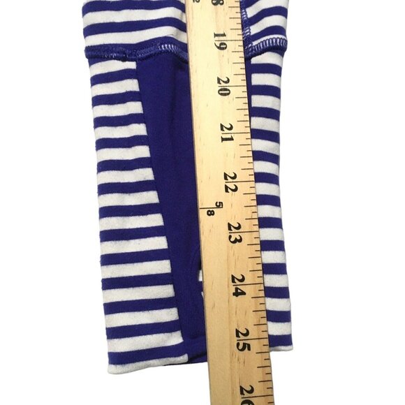 Lululemon In Stride Jacket Pigment Blue White Narrow Bold Stripe Women Size 4 - Picture 9 of 16